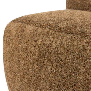 WOOOD Mojo Base eetkamerbank 84 cm met rugleuning wollig Honinggeel