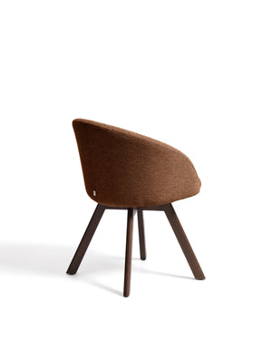 Kave Home Marvin eetkamerstoel chenille Terracotta