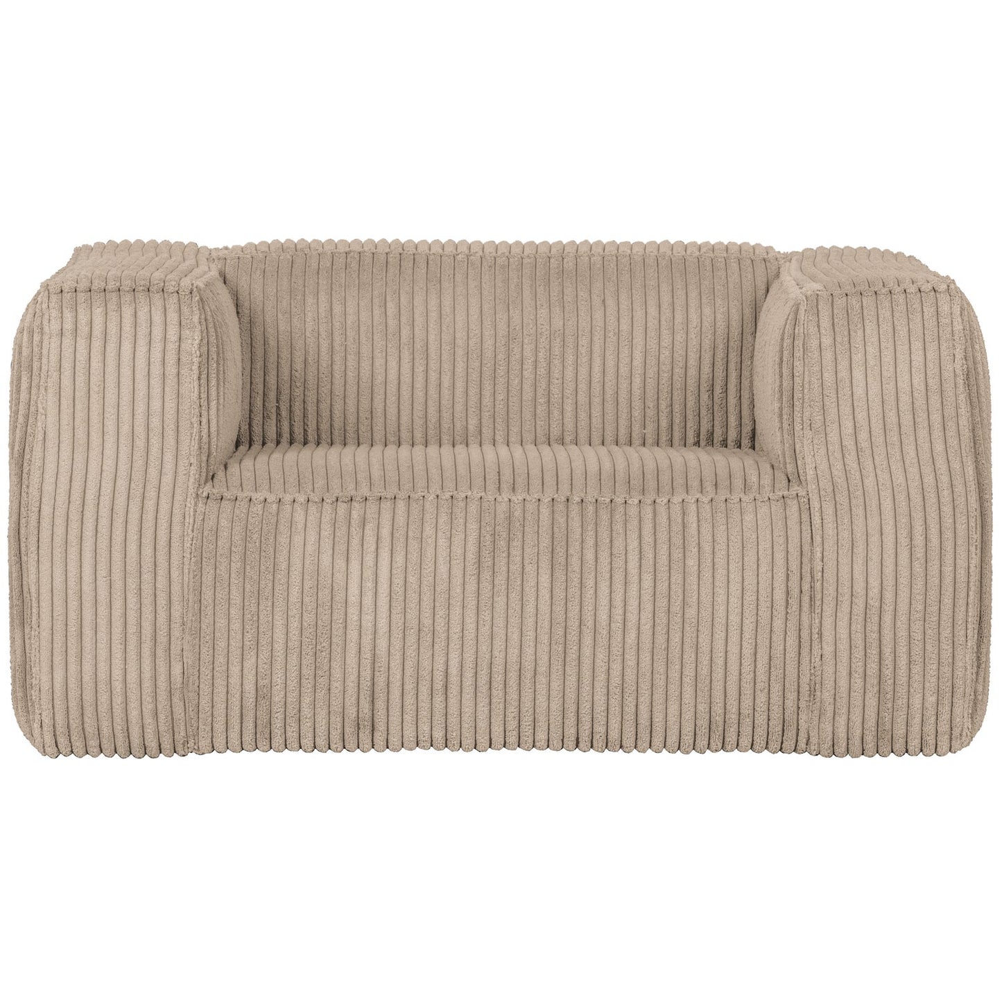 WOOOD Bean fauteuil Ribstof Travertin