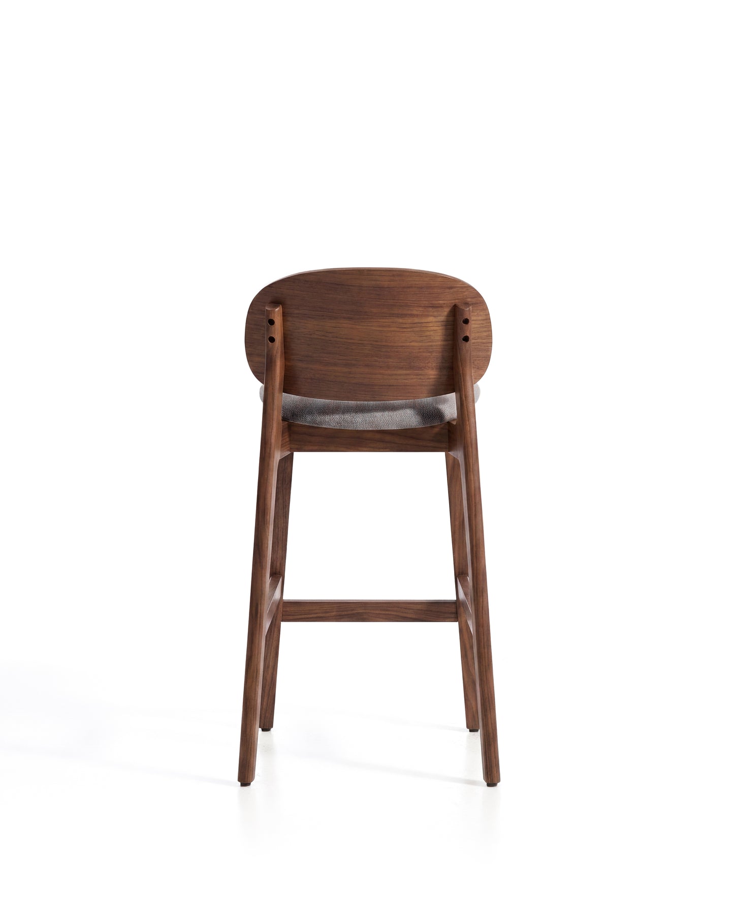 Kave Home Ludara barkruk H69 chenille Grey/Brown