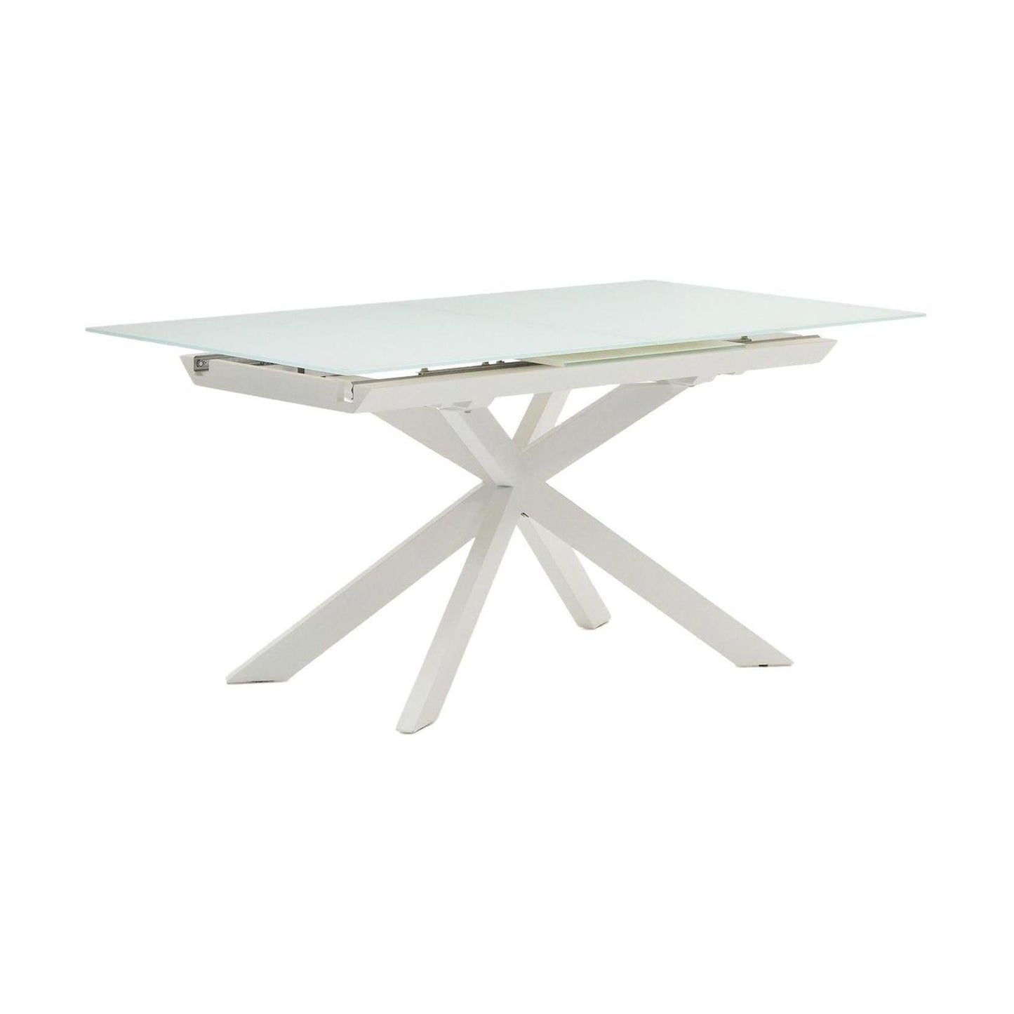 Kave Home Atminda eettafel uitschuifbaar rechthoek 160x90 cm White
