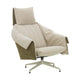 Vitra Bascule Highback fauteuil Iroko Cream / Olive sterpoot chalk