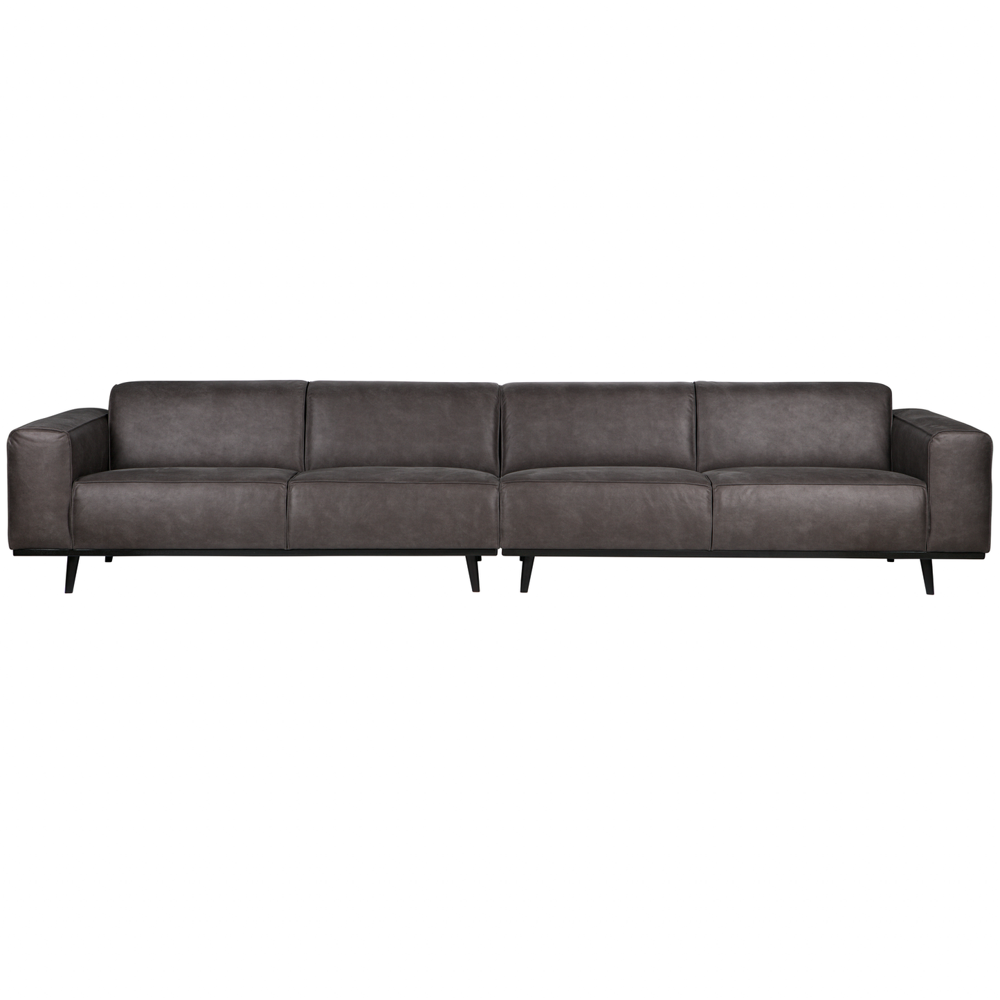 WOOOD Statement XL 4-zits bank 372 cm Ecoleer Donkergrijs