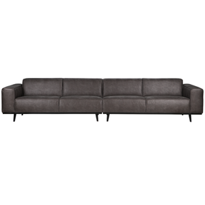 WOOOD Statement XL 4-zits bank 372 cm Ecoleer Donkergrijs