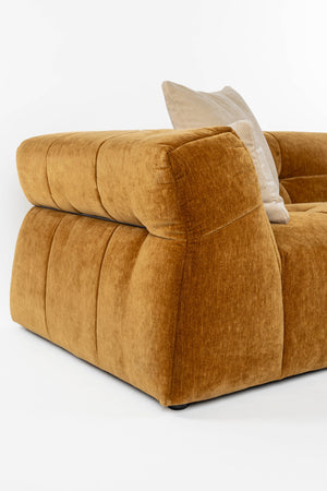 Dutchbone Hodge bank Chaise Longue rechts Okergeel