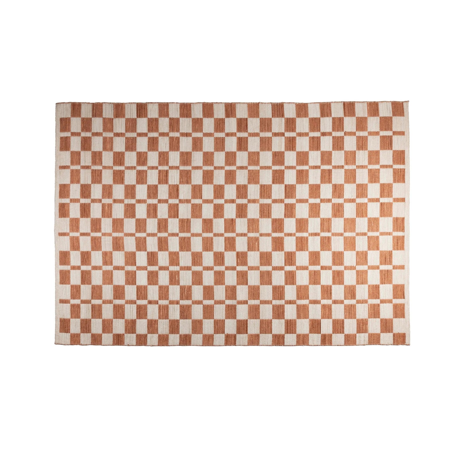 Zuiver Checker vloerkleed 230x160 cm Terra