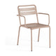 EMU Star tuinstoel aluminium met arm magnolia pink