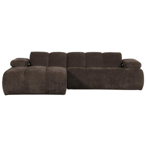 WOOOD Mojo chaise longue bank links ribstof Bruin