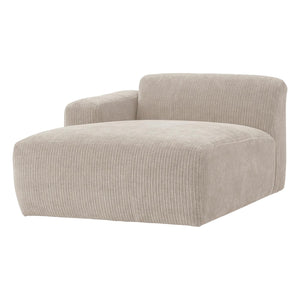 WOOOD Mojo Base chaise longue bank arm links rib Ecru