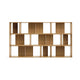Kave Home Litto kast 9 modulaire planken eiken