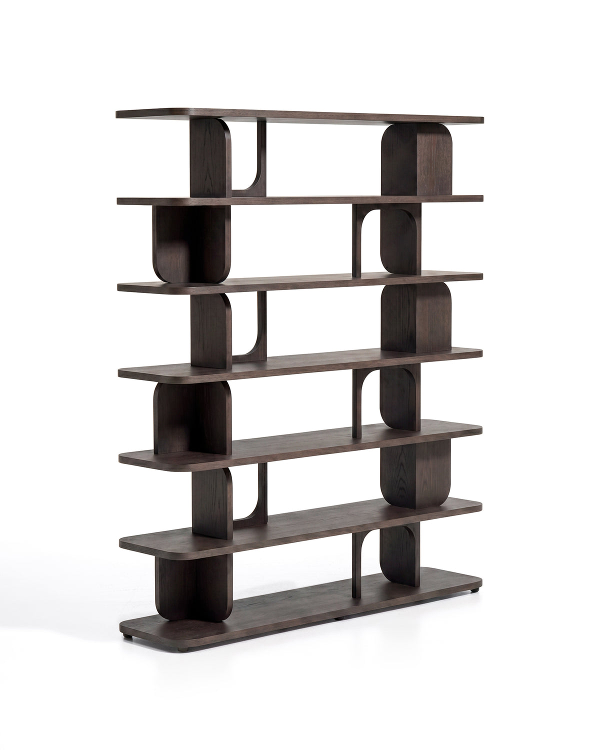 Kave Home Aduma stellingkast 187,5x160 cm Donkerbruin