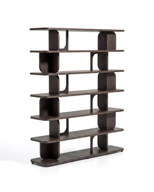 Kave Home Aduma stellingkast 187,5x160 cm Donkerbruin