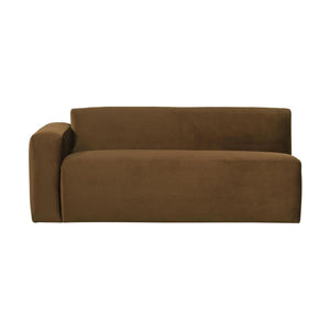 WOOOD Mojo Base 2-zits bank arm links velvet Honinggeel