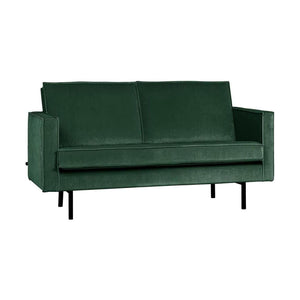 WOOOD Rodeo 2-zits bank velvet Bosgroen