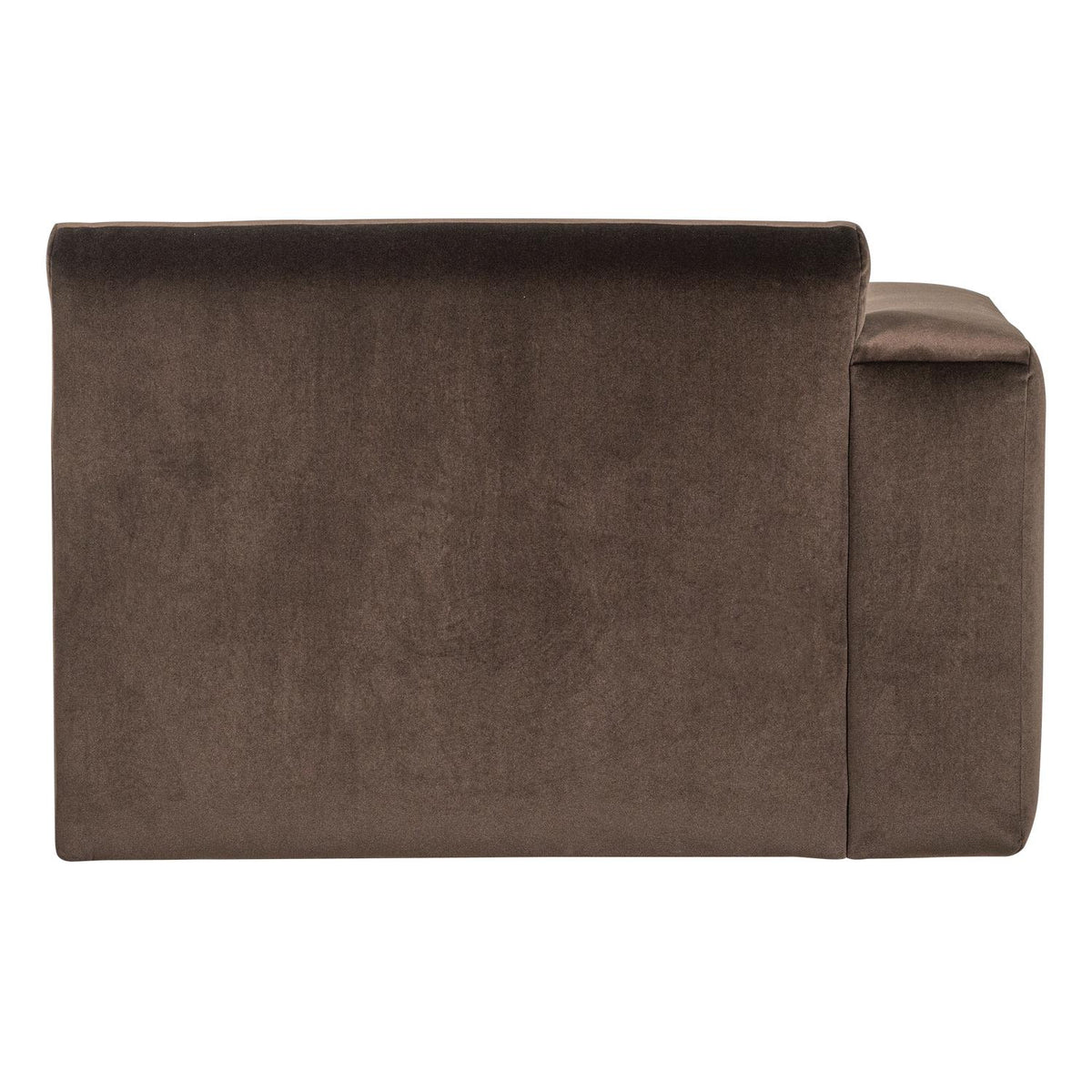 WOOOD Mojo Base chaise longue bank arm links velvet Bruin