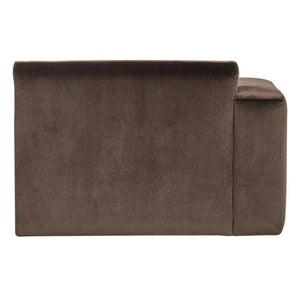 WOOOD Mojo Base chaise longue bank arm links velvet Bruin