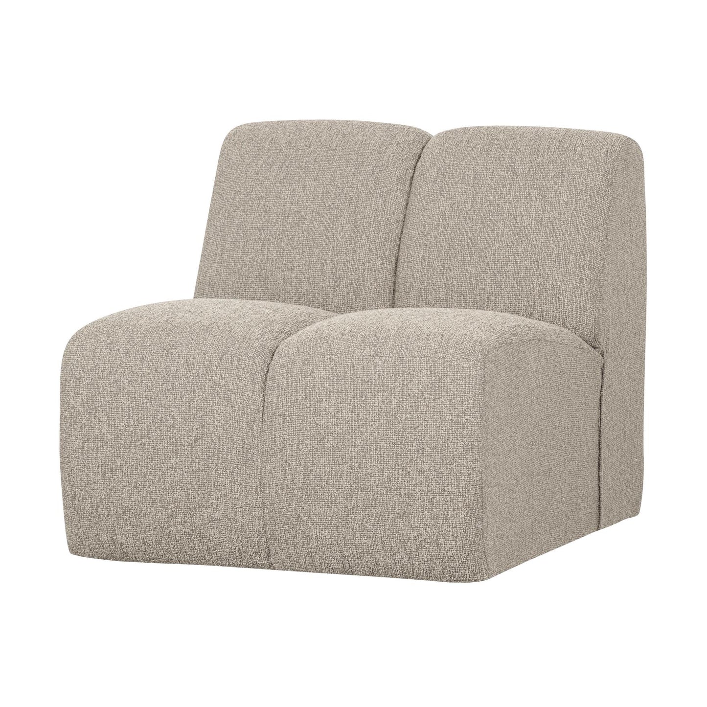 WOOOD Mojo 1-zits bank bouclé Beige Melange