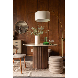 Dutchbone Fern poef beige