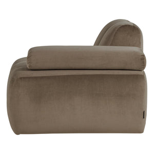 WOOOD Mojo 1-zits bank arm rechts velvet Taupe