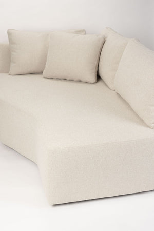 Zuiver Prosper module chaise longue rechts Sand