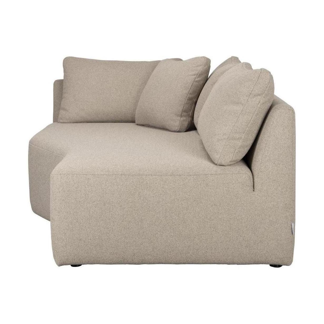 Zuiver Prosper module chaise longue rechts Cappuccino