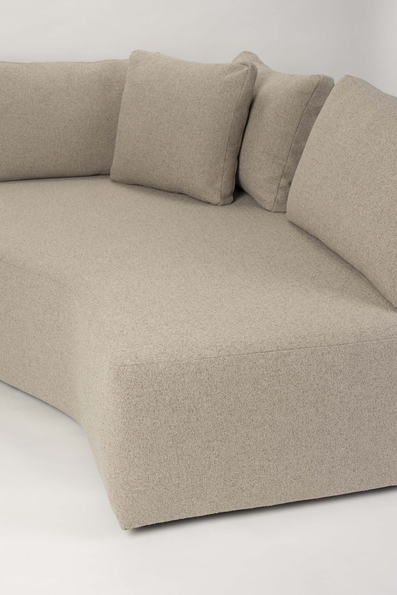 Zuiver Prosper module chaise longue rechts Cappuccino