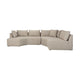 Zuiver Prosper chaise longue rechts Cappuccino