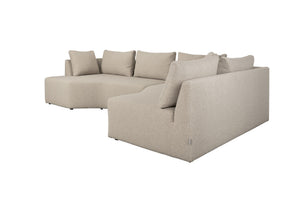 Zuiver Prosper chaise longue rechts Cappuccino