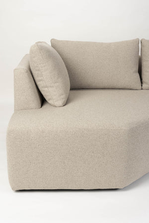 Zuiver Prosper chaise longue rechts Cappuccino
