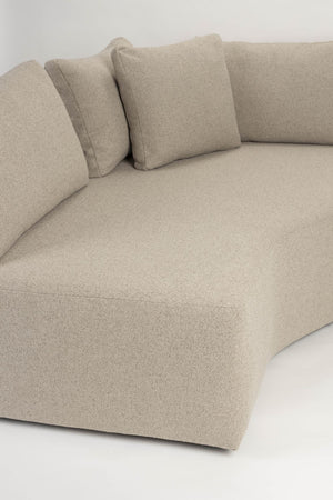 Zuiver Prosper chaise longue links Cappuccino