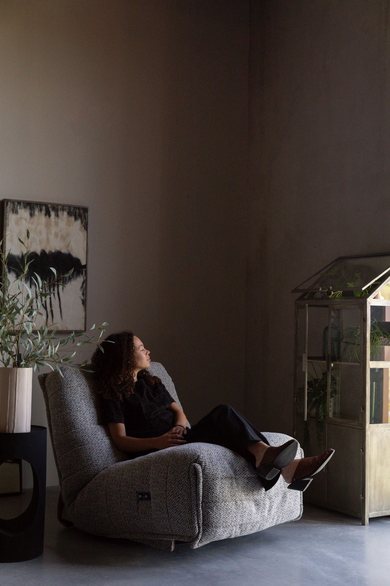 Dutchbone Hamilton fauteuil Cappuccino