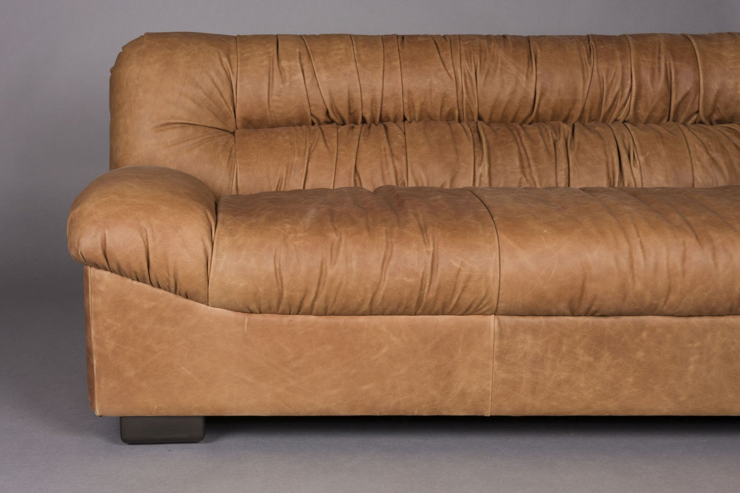 Dutchbone Douglas bank 3-zits leer Cognac