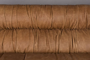 Dutchbone Douglas bank 3-zits leer Cognac