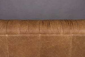 Dutchbone Douglas bank 3-zits leer Cognac