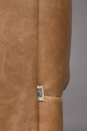 Dutchbone Douglas bank 3-zits leer Cognac