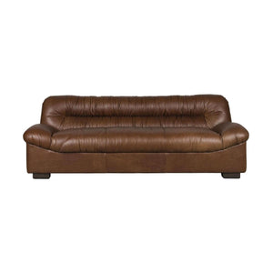 Dutchbone Douglas bank 3-zits leer Chocolate