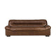 Dutchbone Douglas bank 3-zits leer Chocolate