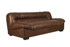 Dutchbone Douglas bank 3-zits leer Chocolate