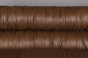 Dutchbone Douglas bank 3-zits leer Chocolate