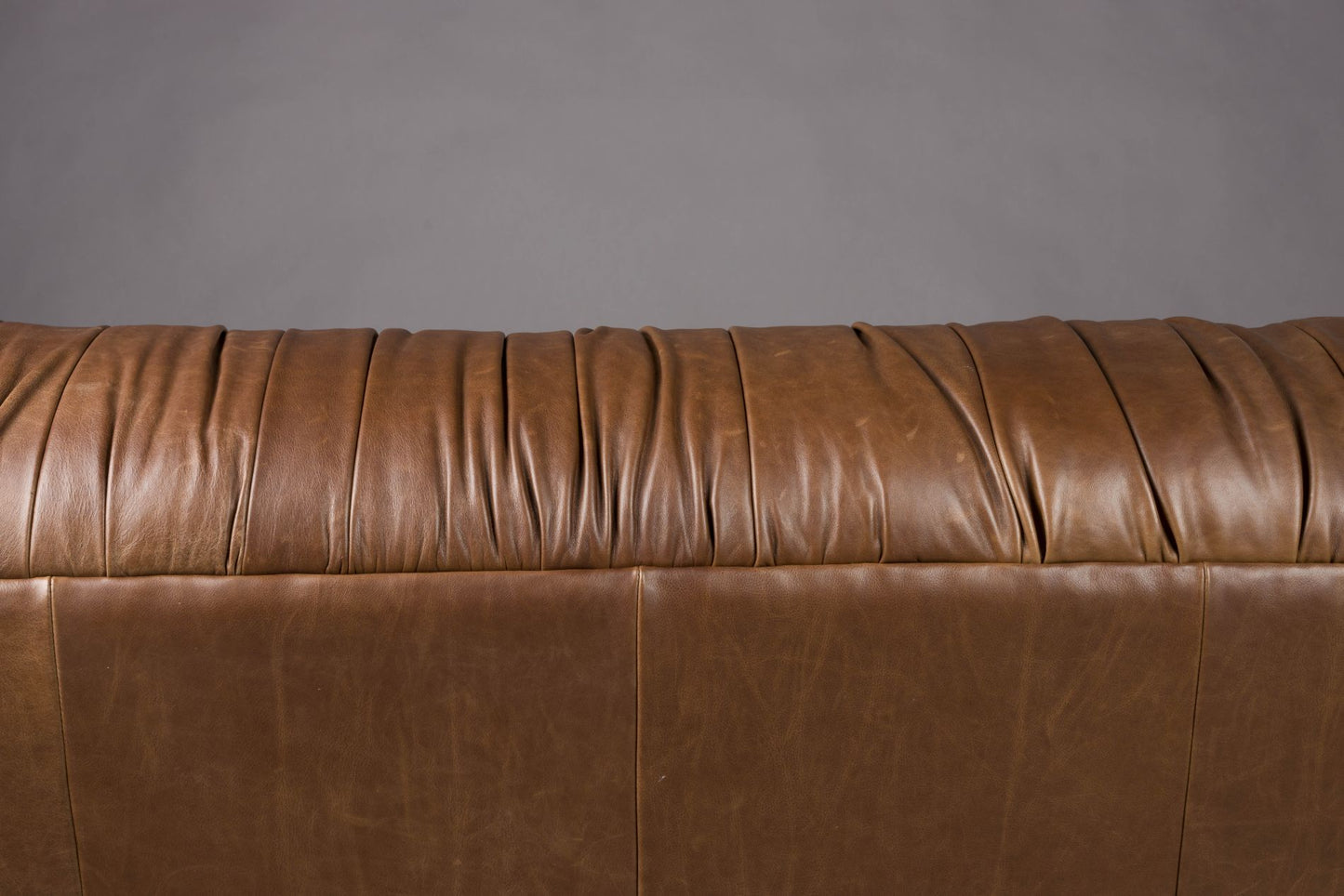 Dutchbone Douglas bank 3-zits leer Chocolate