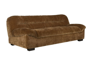 Dutchbone Douglas bank 3-zits velvet Cognac