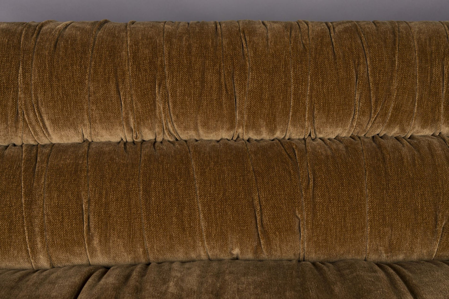 Dutchbone Douglas bank 3-zits velvet Cognac
