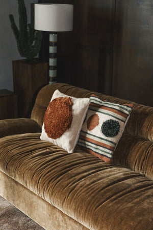 Dutchbone Douglas bank 3-zits velvet Cognac