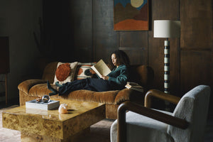 Dutchbone Douglas bank 3-zits velvet Cognac