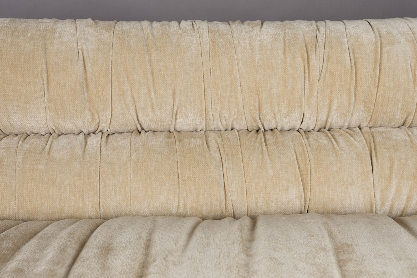 Dutchbone Douglas bank 3-zits velvet Beige