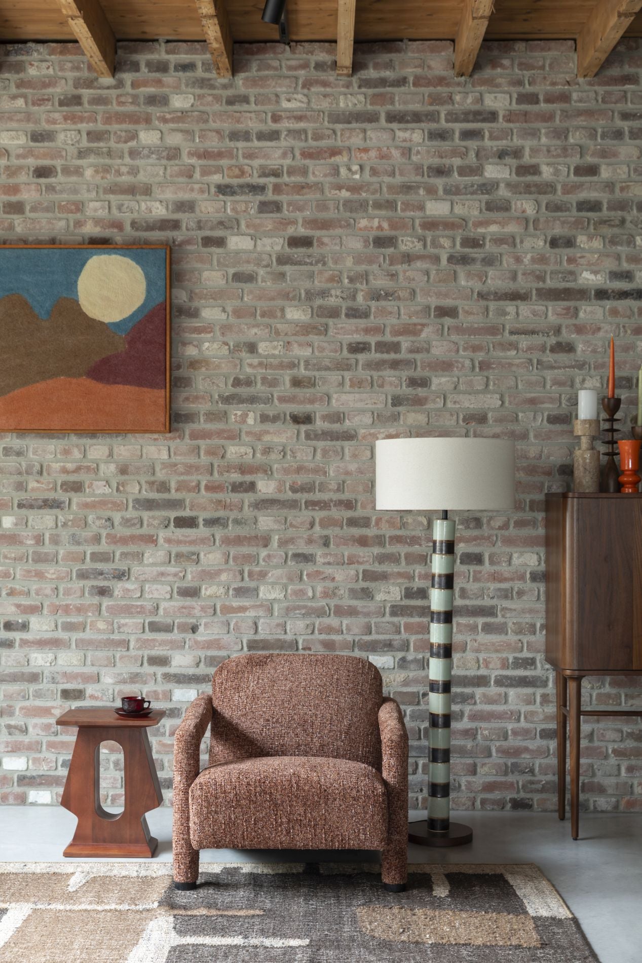 Dutchbone Kent fauteuil Bordeaux