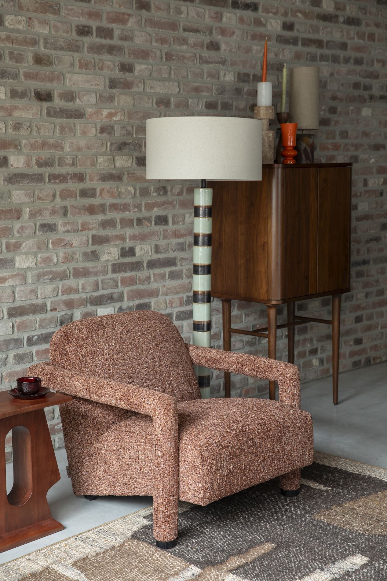 Dutchbone Kent fauteuil Bordeaux