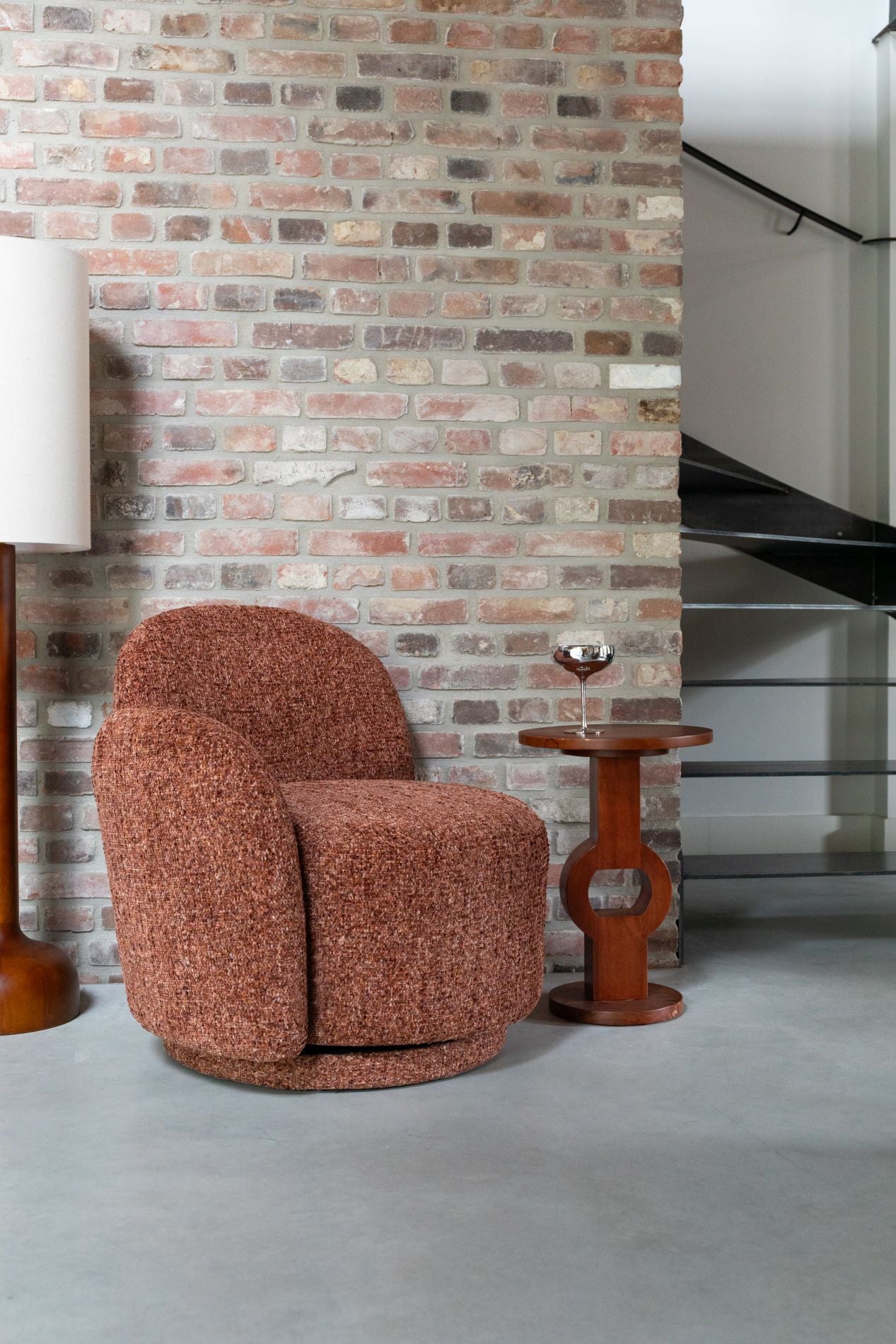 Dutchbone Rose fauteuil Bordeaux