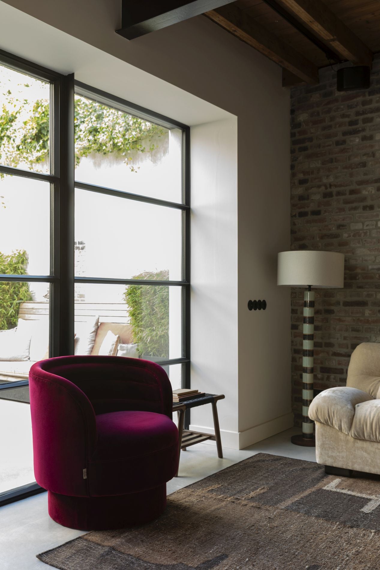 Dutchbone Dorothy fauteuil Rood