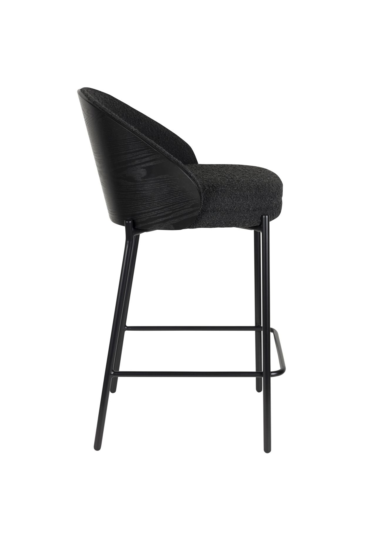 Dutchbone Rodin barkruk H65 Zwart